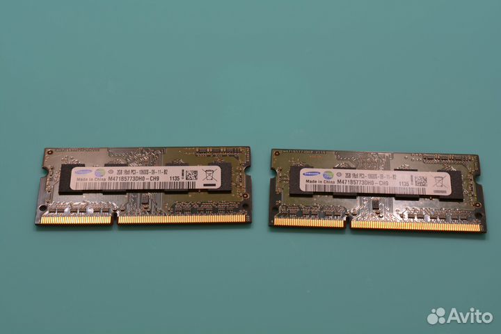 Оперативная память в ноутбук 2GB DDR3 SO-dimm 1333