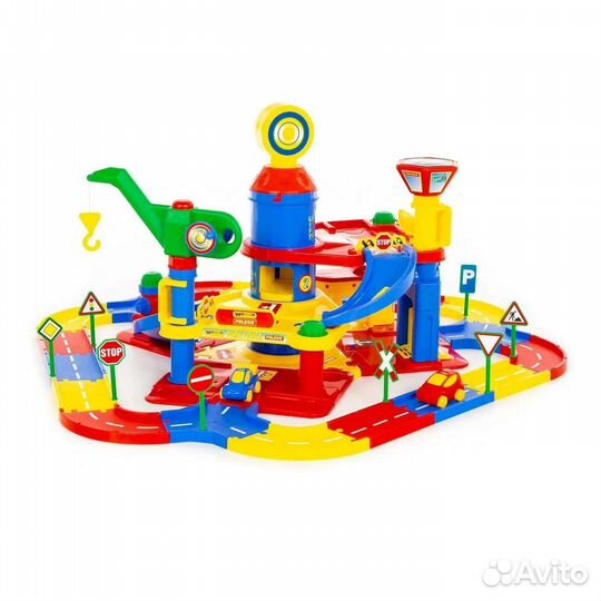 Парковка для машинок 3-уровневая с машинками новая