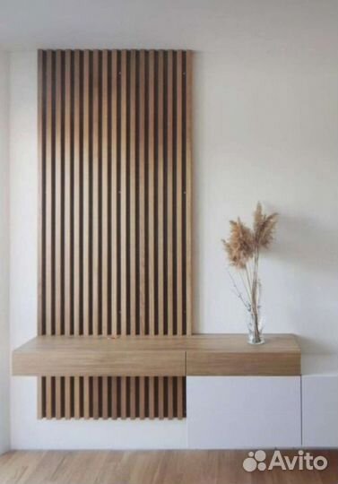 Декоративные рейки для стен из массива