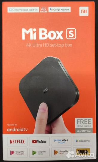 Тв-приставка Xiaomi Mi Box S 4K тв-приставка Xiaom