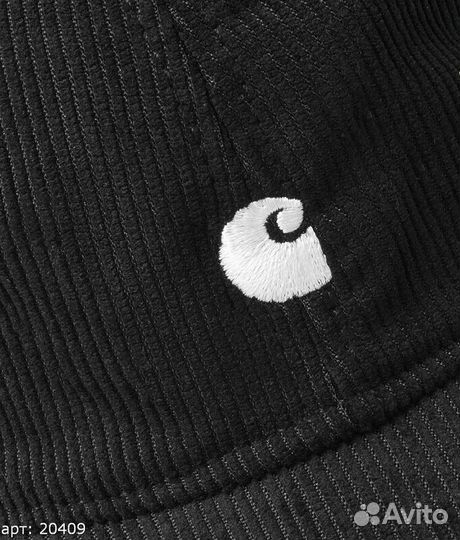 Кепка carhartt вельвет черная