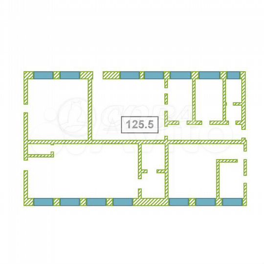 Продам помещение свободного назначения, 125.5 м²
