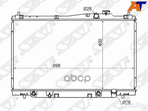 Радиатор Honda Stream 00-06 SG-HD00015 Sat
