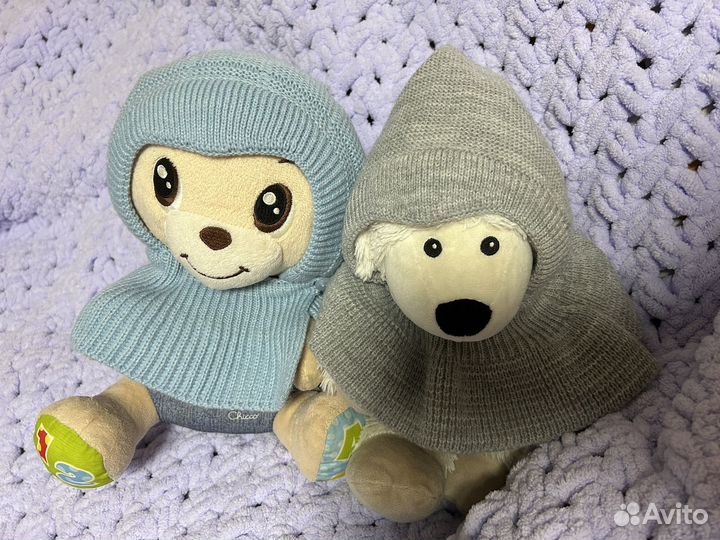 Головной убор для двойни шапка шлем журавлик