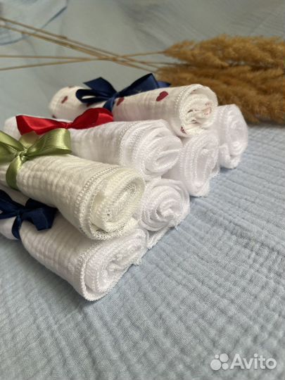 Муслиновые полотенца для лица