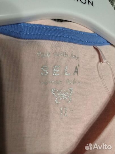 Джемпер/кофта новый sela д/дев 12лет,р.152 розовый