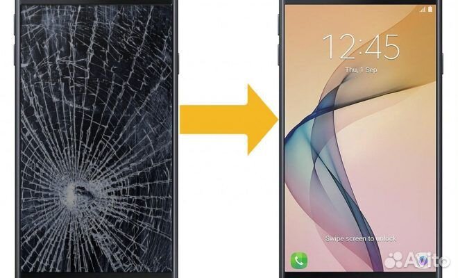 Замена дисплея на смартфонах Samsung / Рассрочка