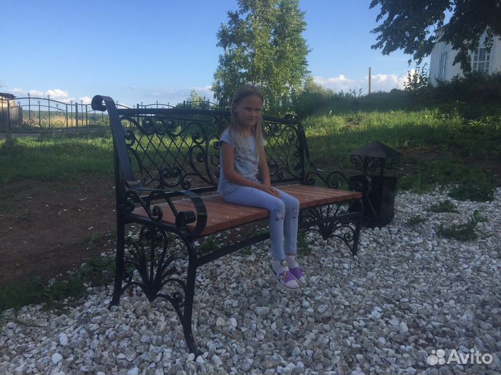 Кованая скамья