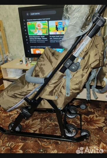 Детские санки коляска бу