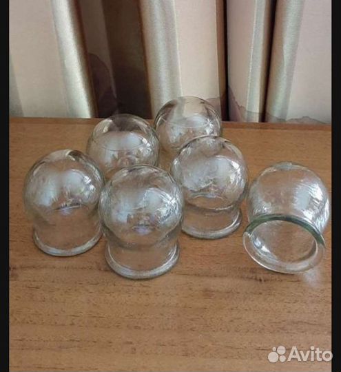 Банки медицинские массажные СССР 6шт
