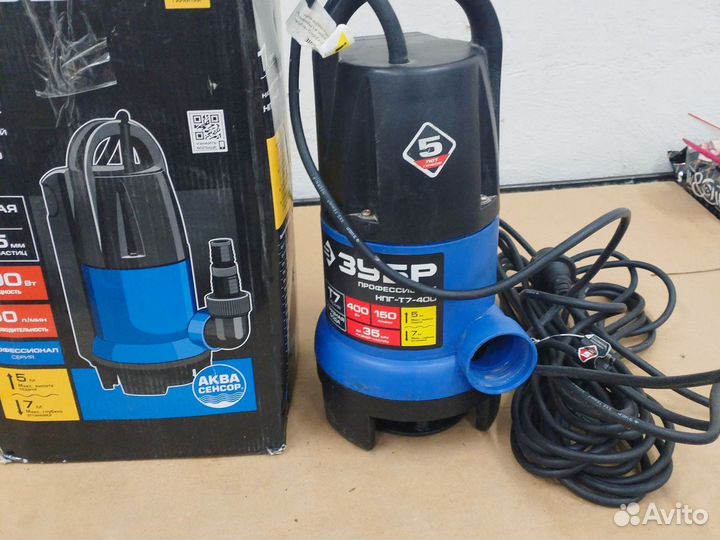 Дренажный насос погружной зубр Т7 400w