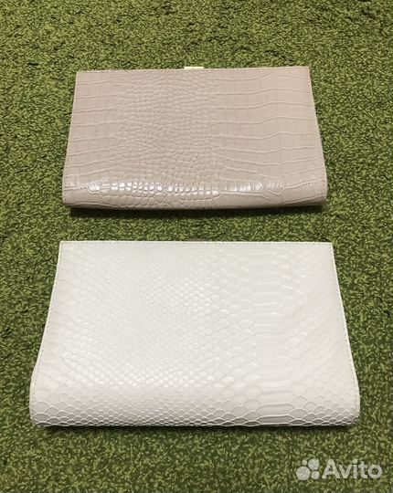 Новый клатч белый и розовый, сумка