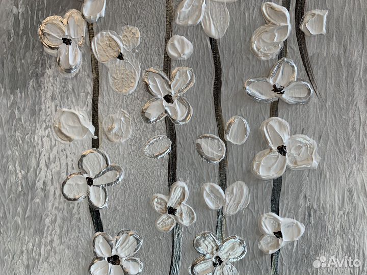 Картина интерьерная на холсте Ноты Души Цветы