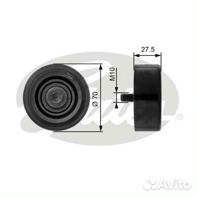 Направляющий ролик привода вспомогательных агрегат