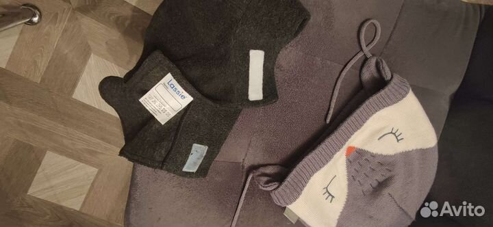 Шапка lassie+манишка зимняя детская 50-52