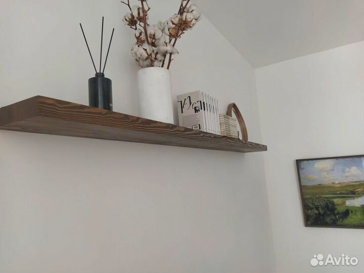 Полка из массива дерева дуб ясень бук