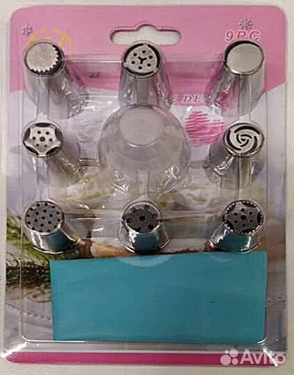 Кондитерский мешок + насадки 9 шт