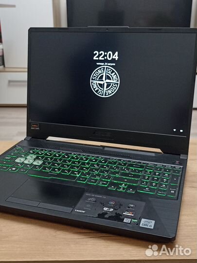 Игровой ноутбук asus TUF Gaming F15 nvidia 1650