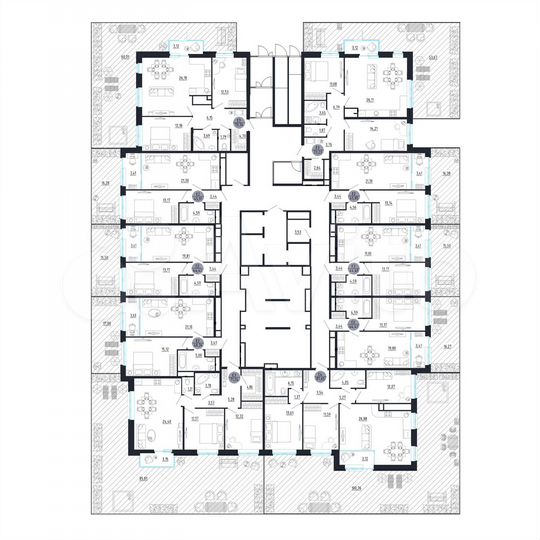 1-к. квартира, 48,3 м², 1/25 эт.