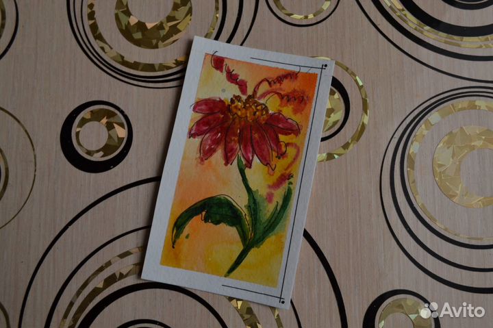 Открытки акварелью 8 марта