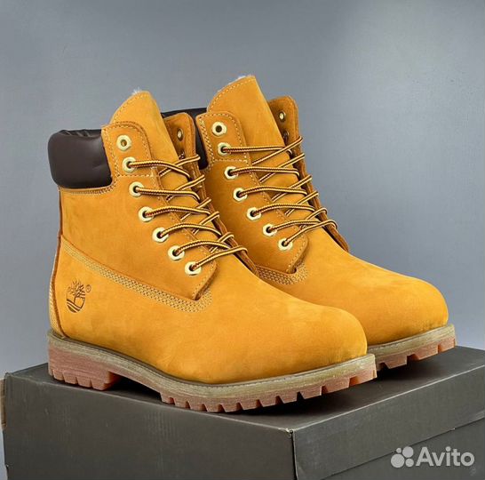 Песочные ботинки Timberland с мехом