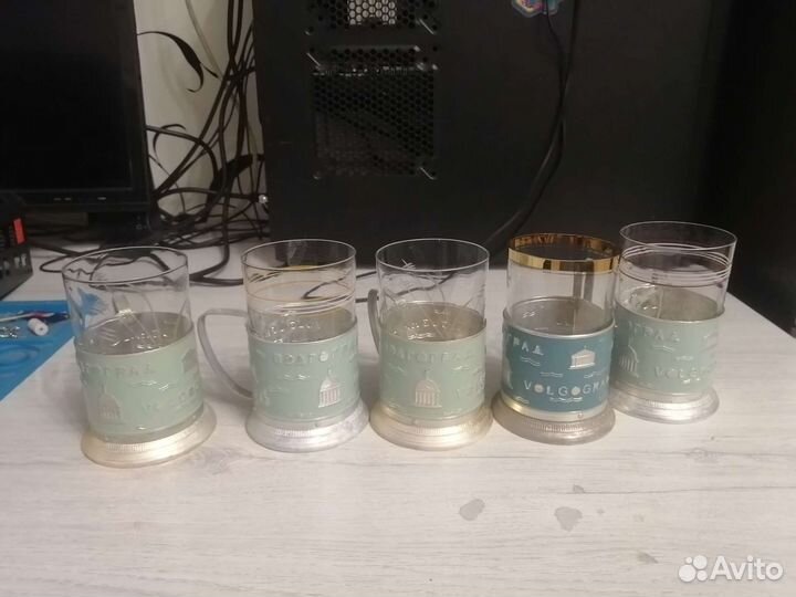 Подстаканник со стаканом 