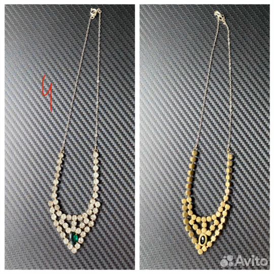 Украшения винтаж комплект колье серьги