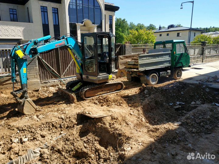 Аренда Мини экскаватор, мини кран паук, bobcat