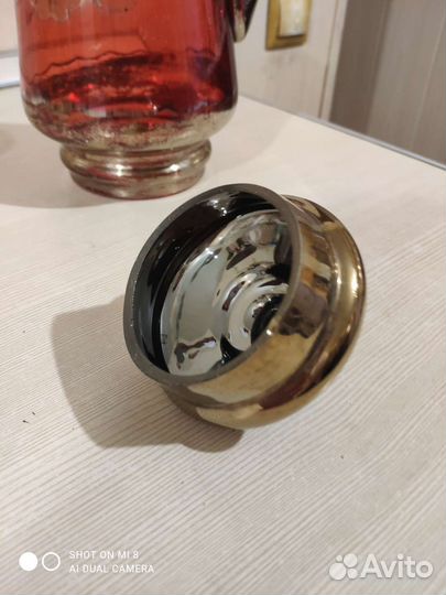 Кувшин рубиновое стекло СССР