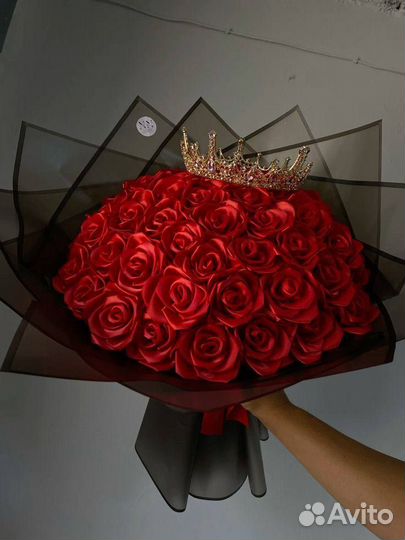 Букет из атласных лент