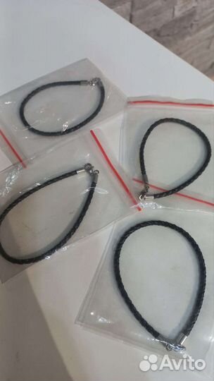 Браслет кожаный плетеный