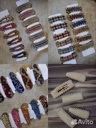 Заколки крабики