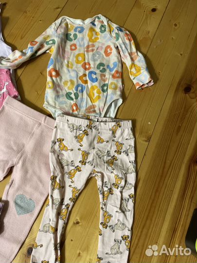 Большой пакет одежды и обуви на девочку 74-80-86