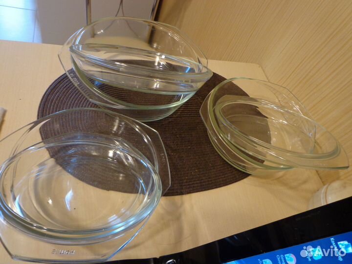 Жаропрочные стеклянные кастрюли