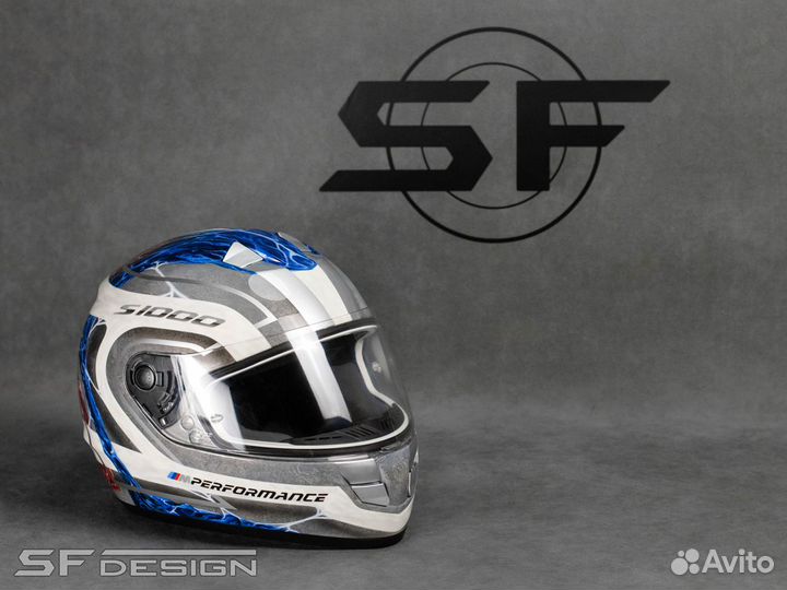 Аэрография для шлема BMW S1000XR WFW Party