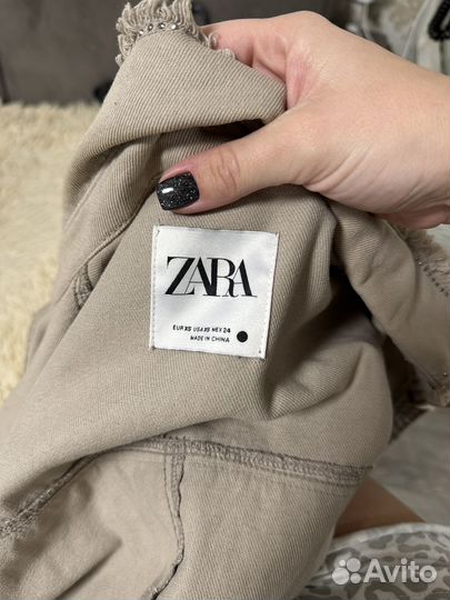 Джинсовая рубашка zara