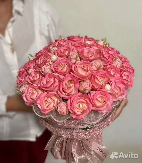 Букет из мыльных цветов