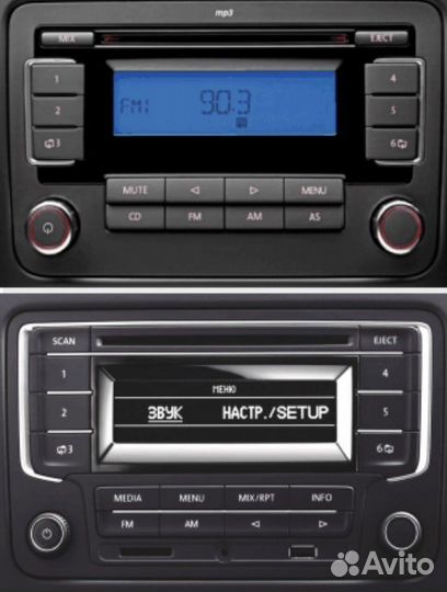 Переходная рамка volkswagen Caddy, Touran 2003+