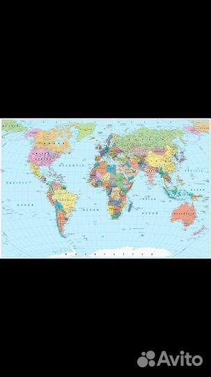 Фотообои Карта мира
