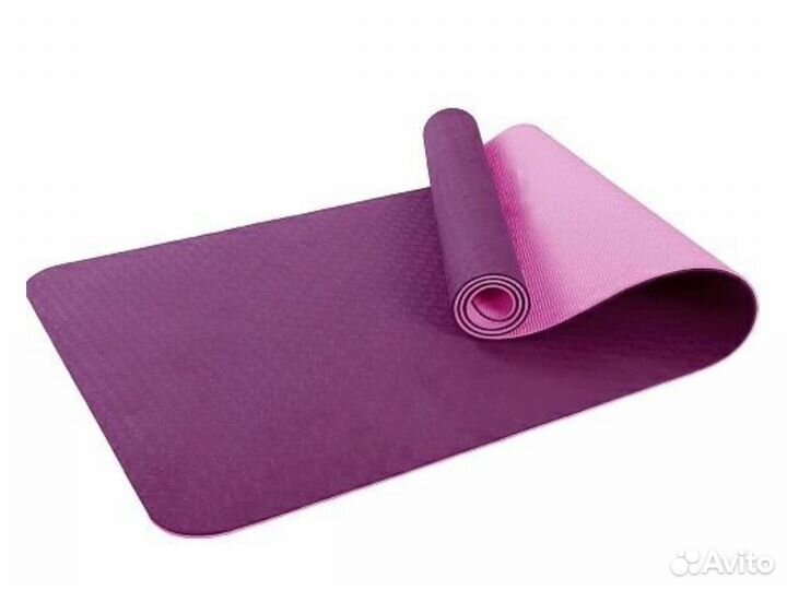 Коврик для фитнеса Larsen фиолетовый/розовый