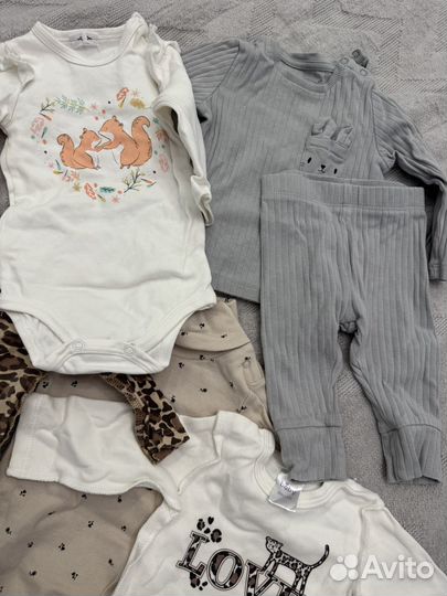 Детские вещи пакетом 68 на девочку
