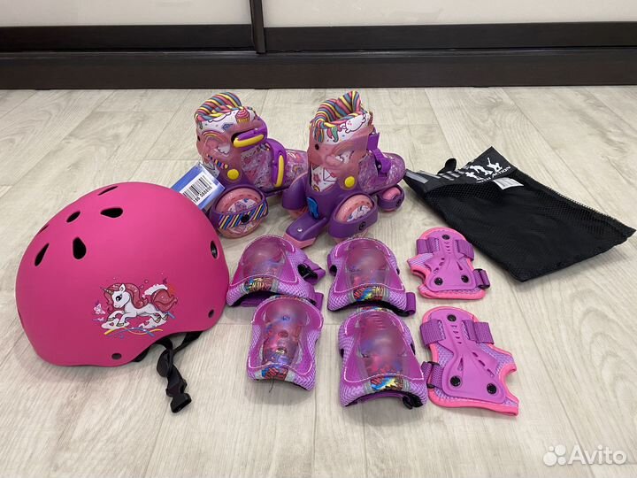 Роликовые коньки квадры Rush Action (раздвижные)