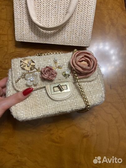 Сумка твидовая
