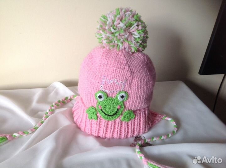 Шапочка Царевна Лягушка ручная работа