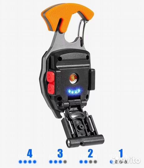 Многофункциональный универсальный фонарь-брелок