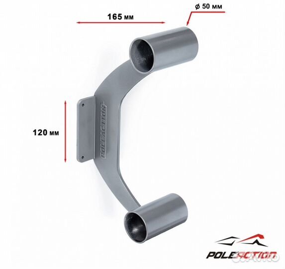 Кронштейн балетного станка, двухрядный