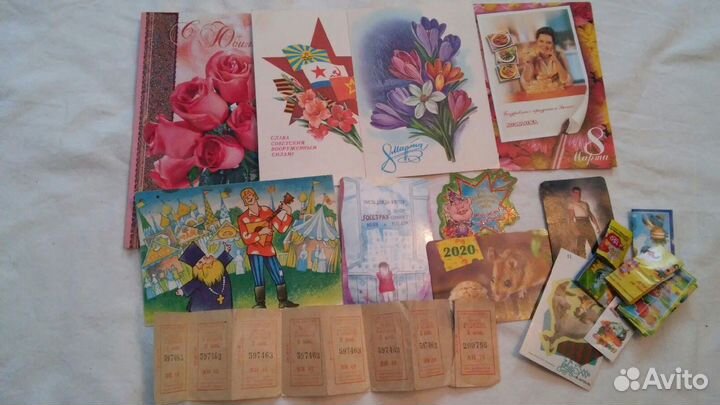 Советские открытки наборы