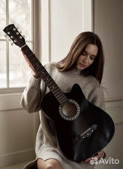 Гитара новая + чехол + доставка