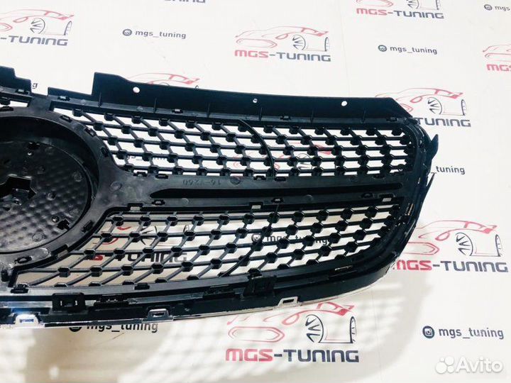 Решетка Mercedes V-Class Diamond Silver Б/К 14-н.в