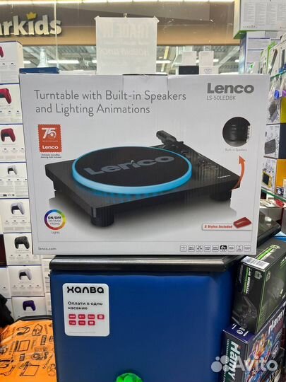 Виниловый проигрыватель Lenco LS-50ledbk